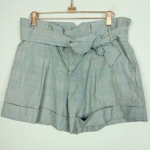 ANTHROPOLOGIE | TAIKONKU High Wasted Cuffed Plaid Shorts NEW Women’s Size 8